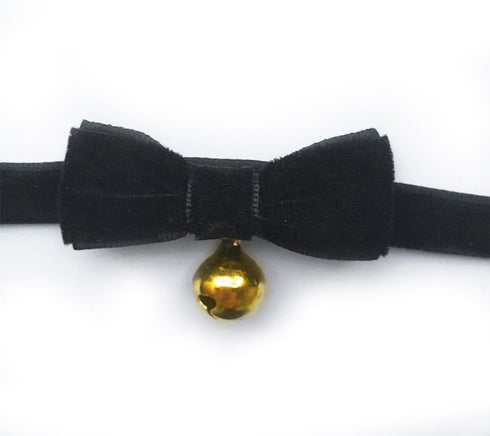 COS Gothic Lolita Bow bells velvet ribbon lace necklace Choker Necklace...