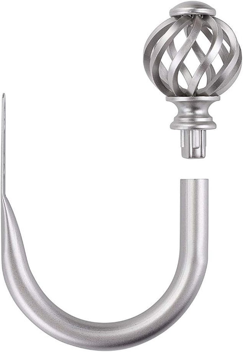 Sumnacon Set of 2 Metal Curtain Holdbacks - Wall Mounted Drapery Tiebacks with Screws, Decorative Window Treatment Holdbacks for Bedroom Livingroo...