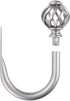 Sumnacon Set of 2 Metal Curtain Holdbacks - Wall Mounted Drapery Tiebacks with Screws, Decorative Window Treatment Holdbacks for Bedroom Livingroo...