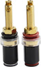 BNKENX Banana Plug Socket Connector Speaker Binding Post Audiophile Gold Plated Pure Copper Amplifier Speaker Terminal Connector Banana Jack Sound...