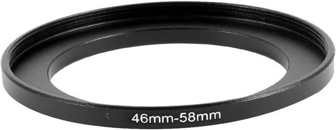 uxcell 46mm-58mm Filter Step Up Ring Adapter, Metal 46mm to 58mm Camera Lens Filter Stepping Rings Adapter Threaded Frame for Nikon Sony Olympus D...