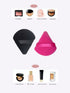14 Pieces Powder Makeup Sponge Made of Cotton Velour Triangle Powder Puff Washable Reusable,Black+Red...