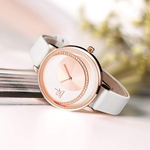 Simplicity Creative Women Watch Genuine Leather Elegant Women Watches Ladies Business Wristwatch...