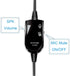 M214C 2.5mm Headset with Microphone &Volume Mute Controls, M140 M210C TCA430 Headsets with 2.5mm Jack Compatible for Polycom321 CT14 CiscoSPA303 U...