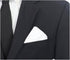 Solid White Cotton Pocket Square 3-Pk Set...