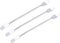 MECCANIXITY 3pcs Metal Spudger Mini Crowbar Flat Head Stainless Steel Pry Bar Opening Tools for Mobile Phone Disassembly Repair 6.5x0.43x0.5...