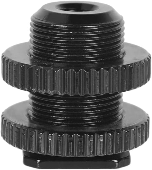 CAMVATE 5/8"-27 Male Threaded Cold Shoe Adapter to Hot Shoe for Microphone Mic Mount - 0953...