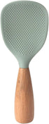 MAGICLULU Silicone Rice Spoon Kitchen Utensils Cooking Ladle Wooden Rice Paddle Rice Spatula Korean Rice Paddle Rice Serving Spoon Scoop Reusable ...