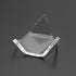 Hipiwe 5 Packs Acrylic Triangle Display Holder - Display Easel Stands for Geodes Rock Mineral Agate Fossil Coral, Clear Plastic Display Stands for...