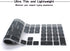 HRH Ombre Gray Silicone Keyboard Cover Keypad Skin for Magic Keyboard with Numeric Keypad A1843 MQ052LL/A Released in 2017 (US Layout)...