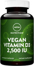 MRM Nuturition Vegan Vitamin D3 2,500 IU | Bone + immune health | Made from lichens | Supports calcium absorption | Vegan + Vegetarian friendly | ...
