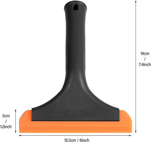Gomake Small Silicone Squeegee Window Shower Squeegee,Auto Water Blade Squeegee for Shower Glass Door,Car Windshield, Window, Mirror, Bathroom,Cou...
