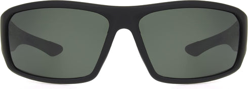 Dockers Men's Gavin Sunglasses Polarized Wrap, Black, 57mm...