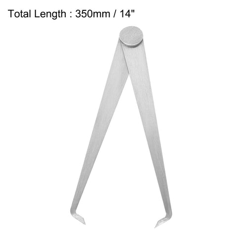 uxcell 350mm 14-inch Inside Outside Caliper Stainless Steel Firm Friction Joint Measuring Tool 1 Pair...