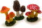 3pcs Mini Mushroom Figurines Lawn Garden Cute Micro Decoration Statues Figurines for Garden Ornaments Plant Pots Bonsai Landscape Model Ornaments ...