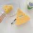 UnnFiko Super Cute Cheese Case, 3D Cartoon Soft Thicken Protective Mini Bag Silicone Creative Airpods Pro Cover with Keychain (Cheese, AirPods Pro...