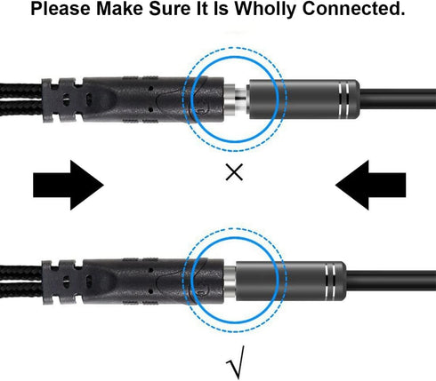 ENVEL Headphone and Microphone Splitter Cable for PC 3.5mm Jack Adapter Convertors 3.5mm Y Splitter Audio Transform Female to 2 Dual 3.5mm Male fo...