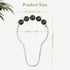 Amazer Black Shower Curtain Hooks, Decorative Rust Proof Acrylic Balls Shower Curtain Hooks, Stainless Steel Shower Hooks for Shower Curtain Bathr...