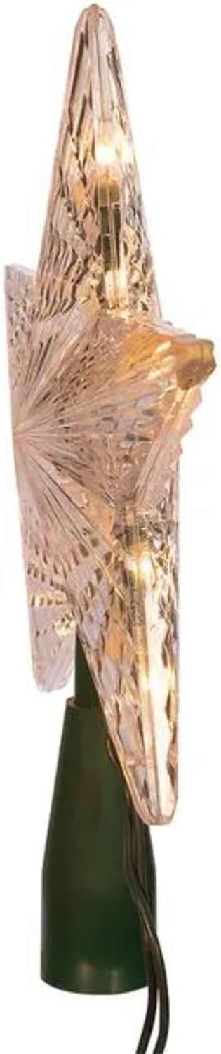 Kurt Adler Star Treetop 10-Light Set, 7-Inch, Clear...
