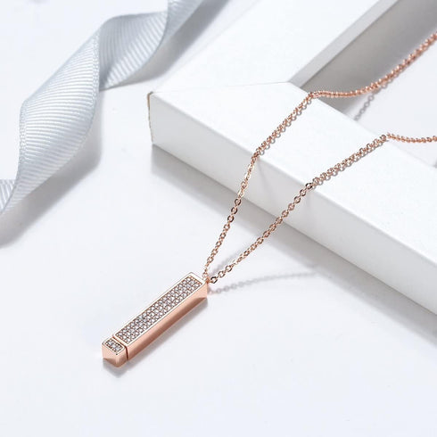 I Love You Necklace Gifts for Her, Birthday Gifts for Girlfriend, Wife Anniversary, Romantic Gifts, Secret I Love You Necklace Gift for Women, 14K...