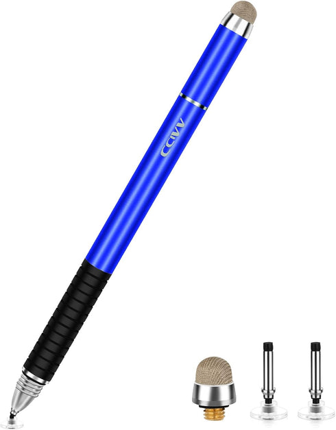 Stylus Pen 2 in 1 Fine Point & Mesh Tip for Touch Screen, Compatible for Tablet and Cellphone (1Pc, Blue)...