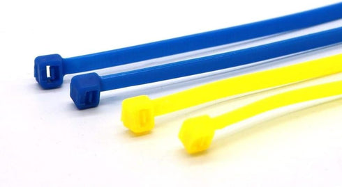 4 Inch Blue Zip Ties (100 Pieces) 18lb Strength, Nylon Cable Wire Ties...
