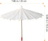 Parasol Mini Umbrella Doll Umbrella, White Blank Paper Parasol Diy Craft Umbrella Drink Umbrellas Cocktail Picks Decorations Dollhouse Cute Tiny U...