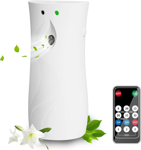 Automatic Air Freshener Spray Dispenser, Wall/Standing Battery Powered (Not Included) Aerosol Spray Dispenser with Remote Control for Bathroom, Ho...