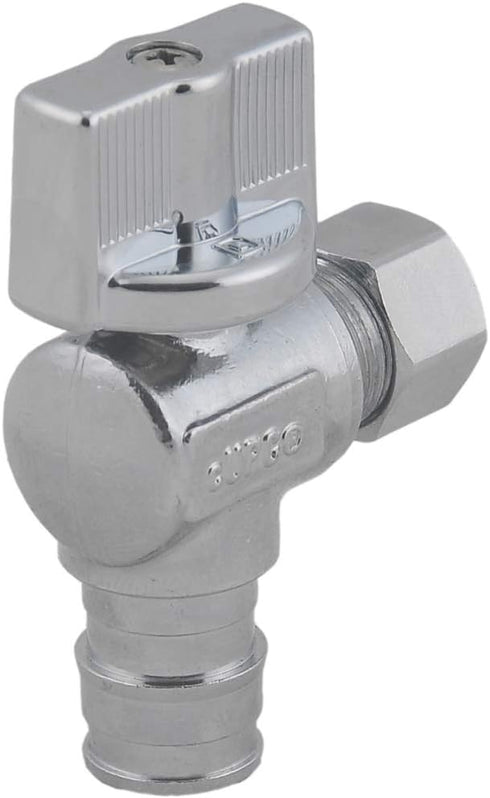 LD Valve- 1/4 Turn Angle PEX A Stop Valve, 1/2-in Exp(F1960) x 3/8-in OD Proprex Angle Shut Off Valve, Quarter Turn Brass Propex Angle Stop Valve...