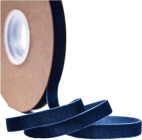 Ribbon for Crafts -Wholesale Bulk 20 Yard 3/8 5/8 1Inch Velvet Ribbon for Gift Package Wrapping Floral Design Hair Bow Clip Accessory Making Sewin...