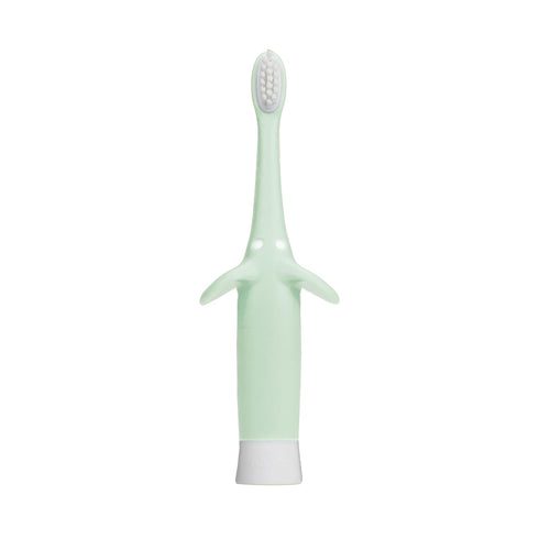 Dr. Brown's Infant-to-Toddler Training Toothbrush Set, Mint Elephant with Fluoride-Free Strawberry Baby Toothpaste, 0-3 Years...