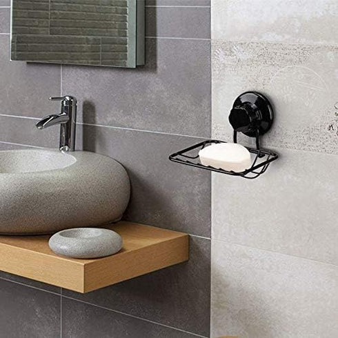 iPEGTOP Super Powerful Vacuum Suction Cup Shower Soap Dish - Strong Rustproof Stainless Steel Soap Saver Sponge Holder for Bathroom & Kitchen Sink...