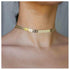 Boho Fishbone Necklace Choker Chain Gold Chevron Choker Necklace Minimalist Fish Bone Clavicle Necklace Arrow Chain Short Necklace Jewelry for Wom...