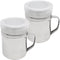 Dredger Shaker with Lid, Spice Shaker with Holes and Handles, 10 Ounce, 2 pcs...