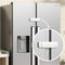 EUDEMON 1 Pack Latest French Fridge Lock French Door Refrigerator/Freezer Lock Apply to Max 3.54"(90mm) Two Door Gap Distance for Kids & Babies,Ea...