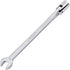 URREA 12-Point Flex Head Socket Wrench - 14mm Flexible Head Combination Wrench with Ratchet Box End & Fixed Open End - 1270-14M...