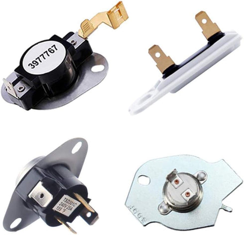 3387134 Dryer Thermostat 3977393 & 3392519 Thermal Fuse 3977767 high-Limit Thermostat Compatible Whirlpool Kenmore Roper maytag Estate Inglis Crosley Amana kitchenaid, Figure 6 is Compatible Model.