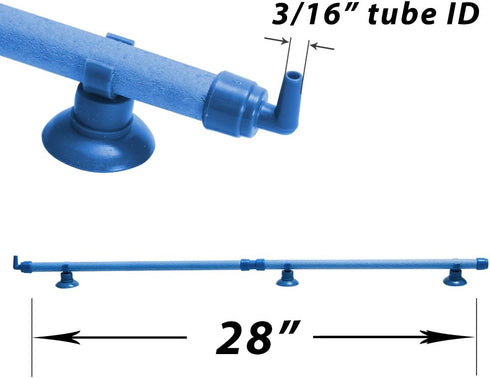 Quickun Aquarium Air Stone Bubble Wall Tube Oxygen Diffuser Bar Decor Accessory for Fish Tank 28 Inch Length,1PCS...