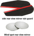 Universal Car Side Mirror Rain Guard 2 PCS Black Car Rear View Mirror Rain Covers ,Blind Spot Car Mirror 2 PCS White Round Adjustable Blind Spot M...