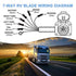 7 Way RV Trailer Light Connector Socket 7 Wire Harness Electrical Quick Converter Adapter with Mounting Bracket,for RV, Truck, Trailer, Camper...