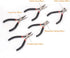 FLZOSPER Mini End Cutting Pliers?4.5-inch CR-V Multifunction Precision Wire Flush Cutting Pliers Stripper Hand Jewellery Making Tool Beading Side ...