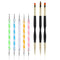 5PCS Dotting Pens with 3 PCS Nail Painting Brushes, Double Ended Brush and Dotting Tool Kit, Nail Art Design Tools...