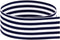 USA | American Made 1-1/2" Navy & White Monarch Striped Grosgrain Ribbon - 20 Yards (Multiple Colors & Widths Available)...