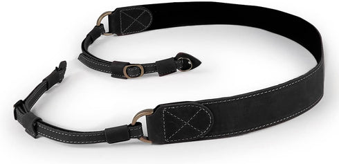 MegaGear SLR, DSLR Sierra Series Genuine Leather Camera Shoulder or Neck Strap, Black...