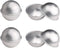 10 Pcs Bath Bomb Mold Aluminum Alloy Semicircle Cake Mold Baking Tool for DIY Crafting Pudding Egg Tart (5.5 CM)...