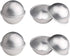 10 Pcs Bath Bomb Mold Aluminum Alloy Semicircle Cake Mold Baking Tool for DIY Crafting Pudding Egg Tart (5.5 CM)...