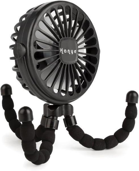 Keweis Stroller Fan Mini Handheld Octopus Fan Baby Fan with Flexible Tripod Wrapped on Stroller, Car Seat, Student Bed, Bike USB Rechargeable Fan,...
