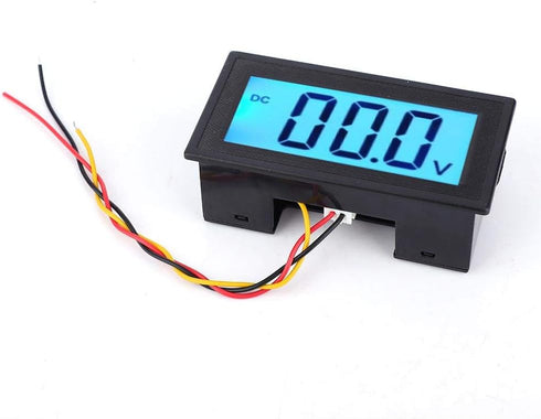 YB5135DB LED Digital Display Voltage Meter LCD Digital Display Three Wire Voltage Meter Monitor Voltmeter Voltage Tester Panel Voltage Monitor (DC...