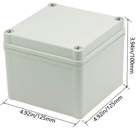 Zulkit Junction Box ABS Plastic Dustproof Waterproof IP67 Junction Boxes Universal Electrical Project Enclosure DIY Electronic Project Box Grey 4....