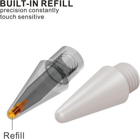 Tip-Set, 6 Piece Replacement Tips, High Sensitivity Nibs for Permark Stylus Pen (Grey)...